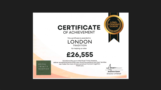 £26,555 Raised for Royal Trinity Hospice — Thank You for Helping Make It Possible